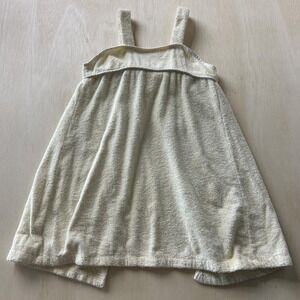 Y2K Terry Cloth Monkey Embroidered Sleeveless Sundress Bathing Suit Cover Up